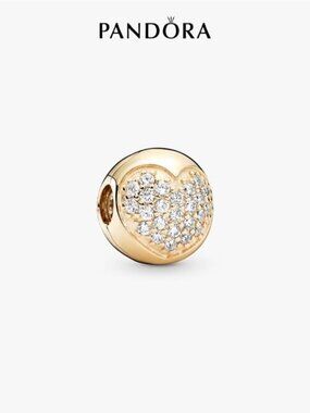 Pandora Pavé Heart Clip Charm